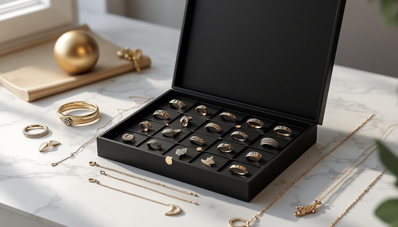 découvrez notre calendrier de l'avent insolite rempli de bijoux en acier inoxydable, alliant originalité et élégance pour un cadeau unique chaque jour.