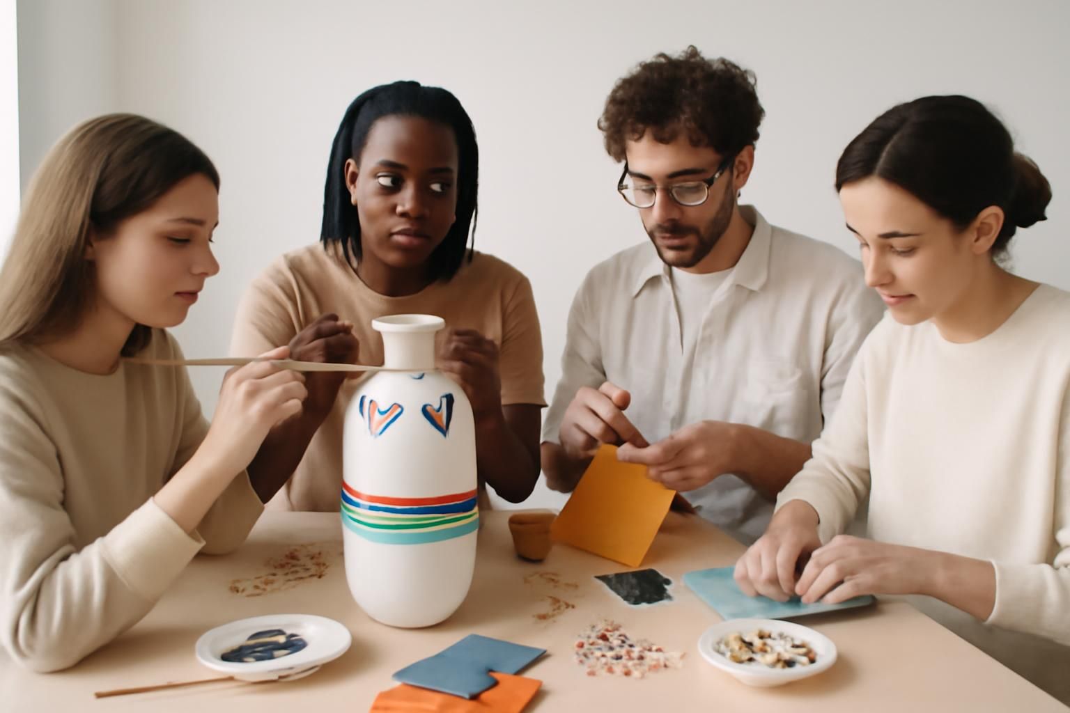 découvrez des astuces simples et élégantes pour décorer un vase blanc sans fleurs, parfait pour sublimer un salon minimaliste avec style et sobriété.