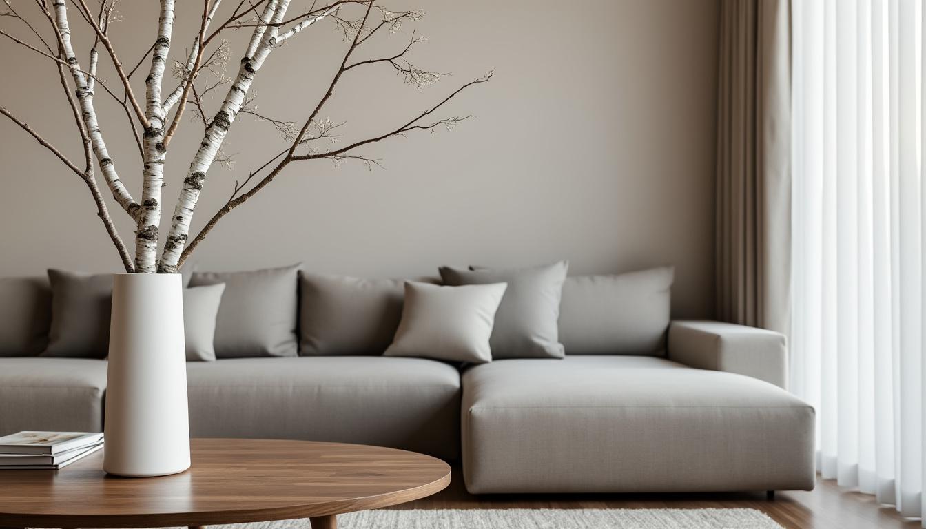 découvrez comment intégrer un grand vase conique minimaliste dans un salon moderne pour apporter élégance et touche contemporaine à votre décoration intérieure.