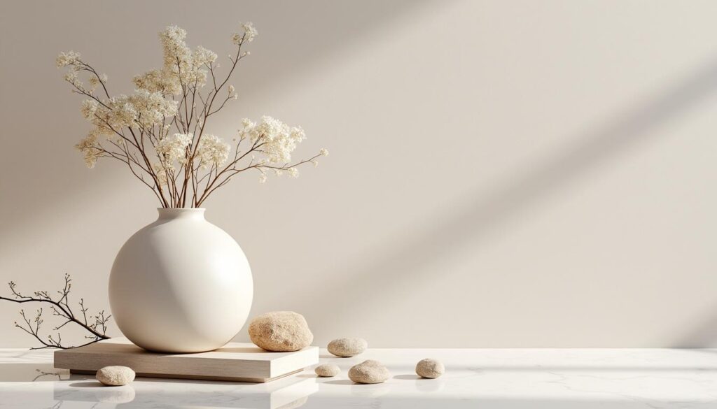découvrez une composition déco élégante mettant en valeur un vase minimaliste pour un intérieur moderne et épuré.