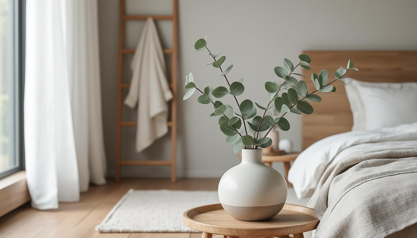 découvrez une composition déco élégante avec un vase minimaliste, alliant simplicité et modernité pour sublimer votre intérieur.