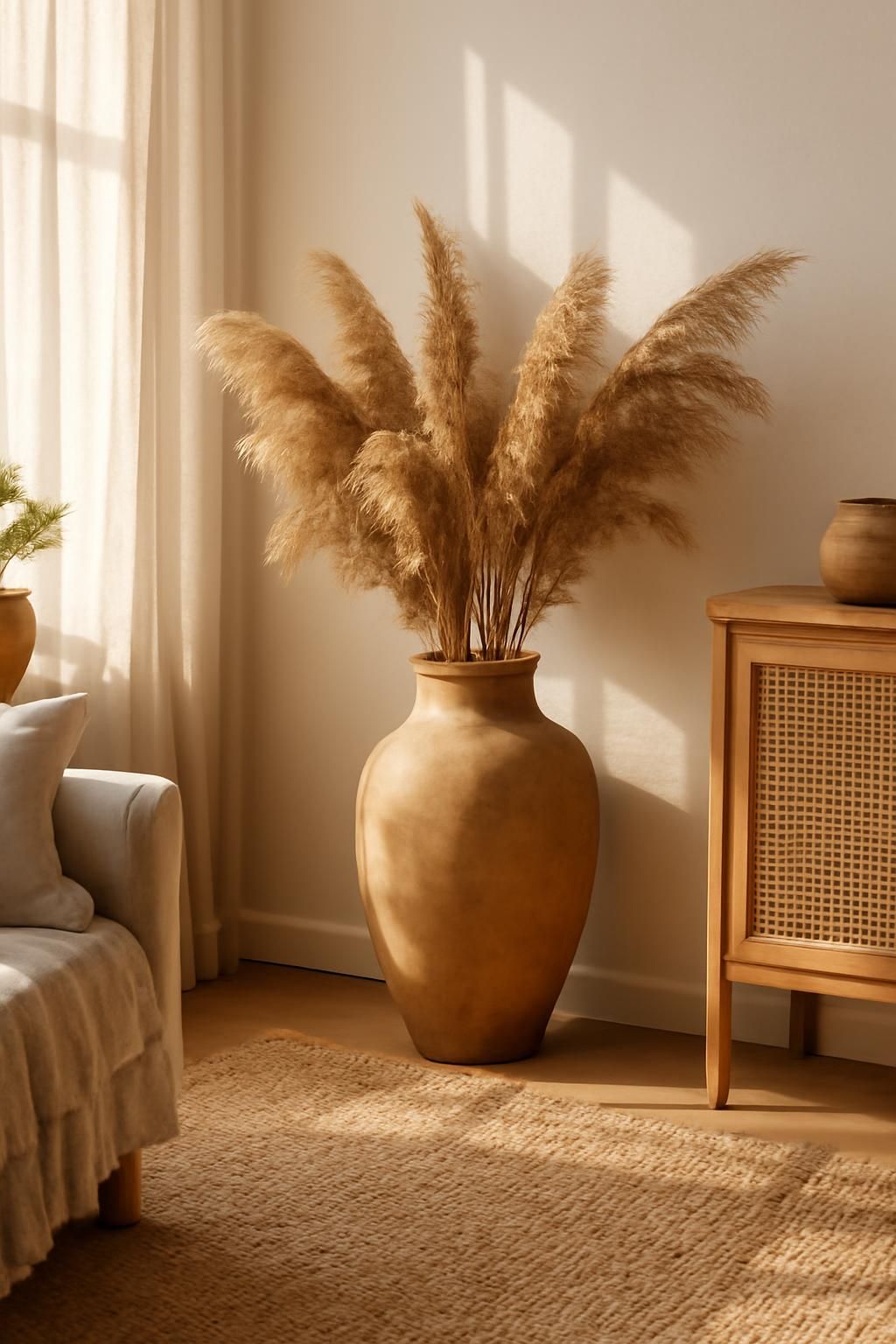 découvrez comment choisir le vase idéal pour sublimer une décoration bohème dans un salon lumineux, alliant style naturel et charme authentique.